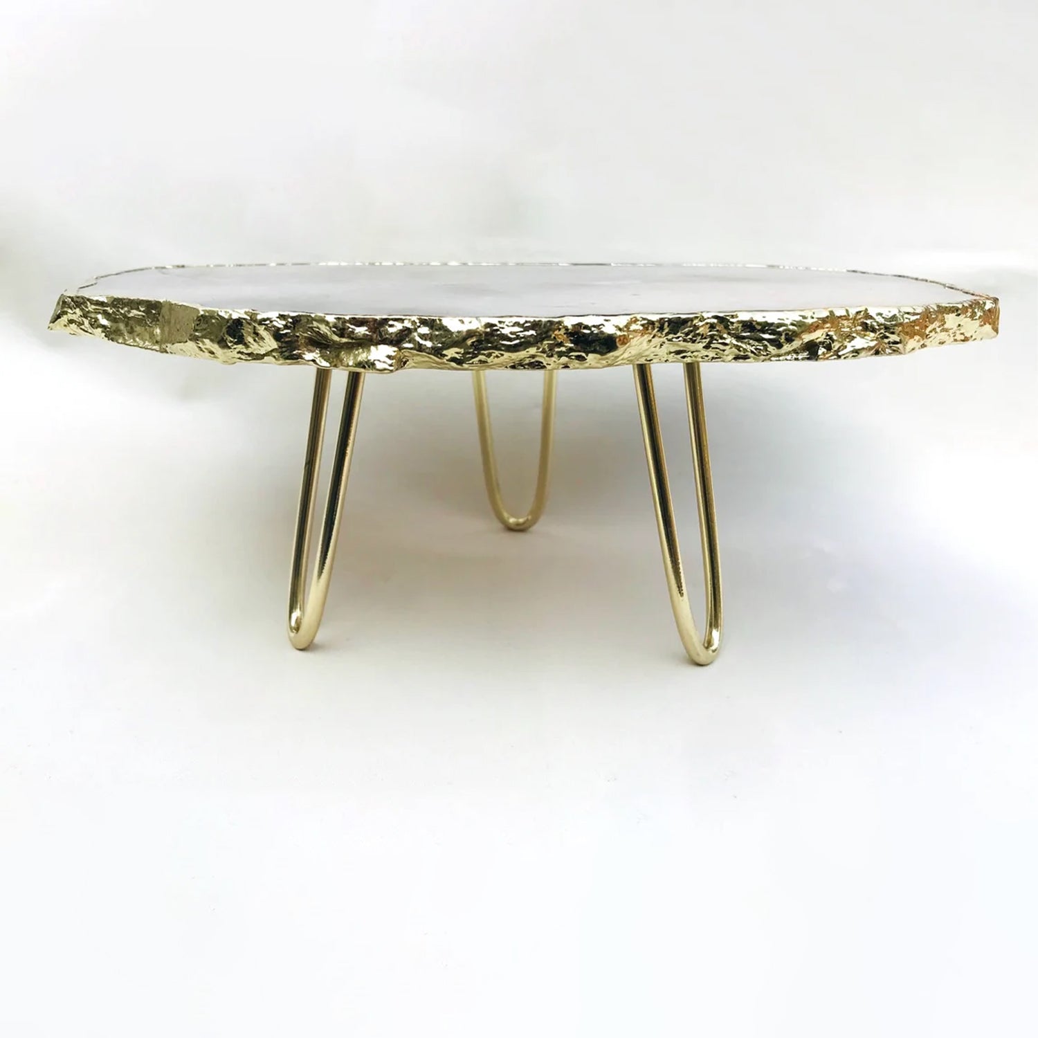 Grey Agate Quartz Cake Stand/Centrepiece/Display Stand/Tray