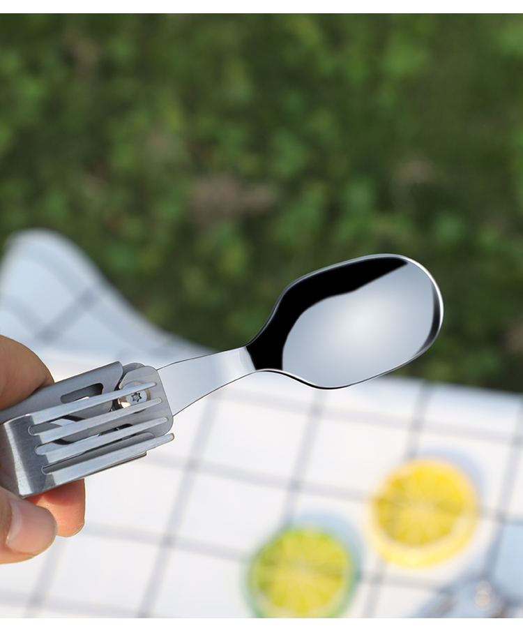 Outdoor Camping Utensils Spoon Fork Knife Utensils Multi Functional Spork Spoon Knife Forks-4
